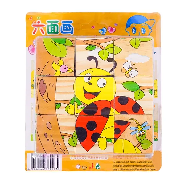 پازل چوبی 6 وجهی حشرات