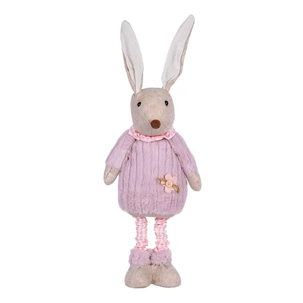 عروسک خرگوش پا تلکسوپی دکوراتیو 60 سانتی متری