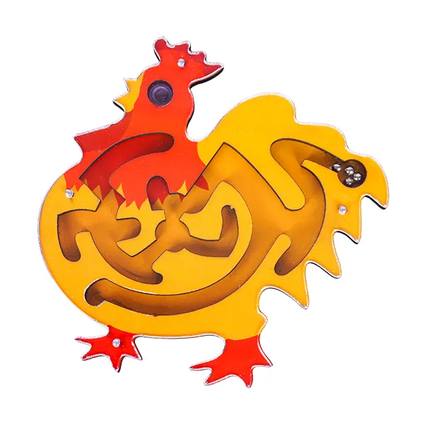 بازی فکری ماز پیچ در پیچ طرح خروس