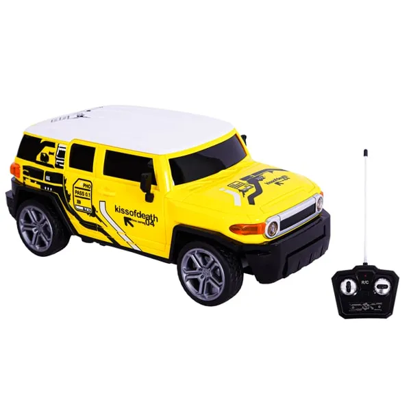 ماشین بازی کنترلی والستار مدل  FJ Cruiser زرد