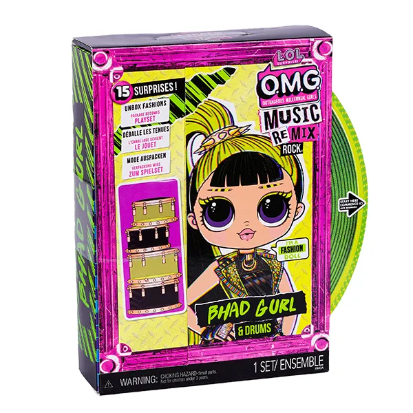 عروسک LOL Surprise سری OMG Remix مدل Bhad Gurl and Drums