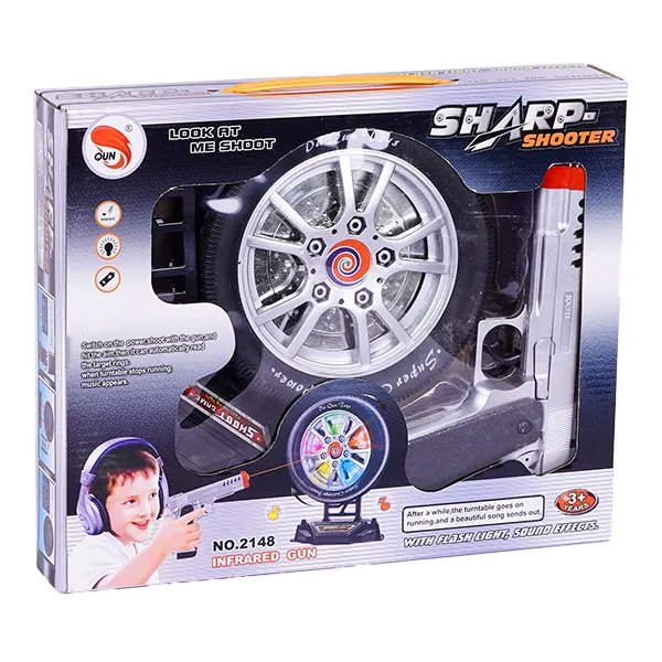 تفنگ اسباب بازی لیزری سیبل دار sharp shooter