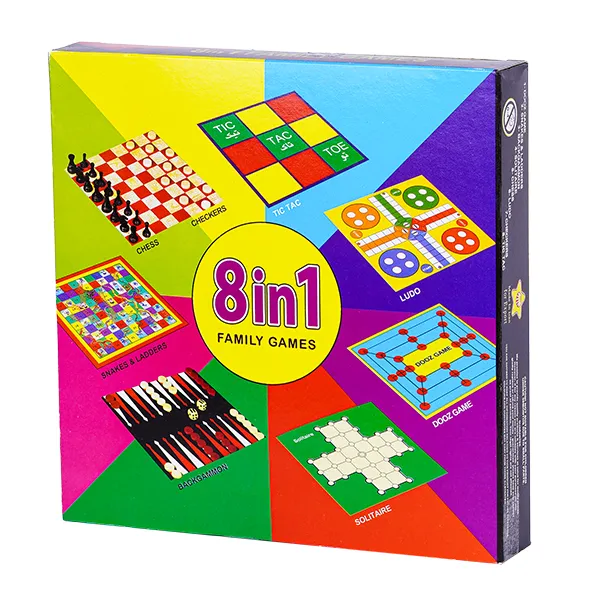 بازی شطرنج و منچ 8 کاره مدل Family Games