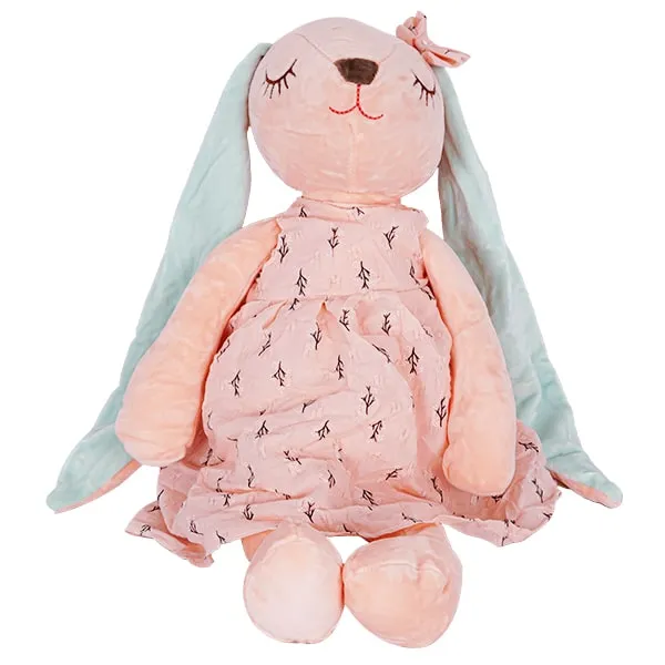 عروسک خرگوش آنجل صورتی 55 سانتی متری