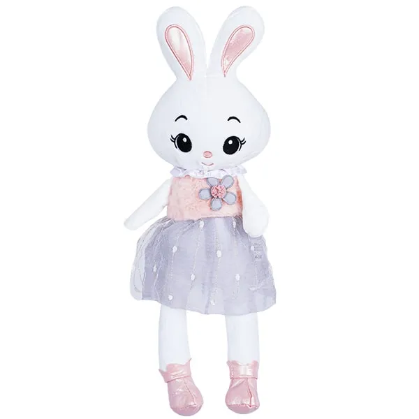 عروسک خرگوش نانو دامن طوسی از رو به رو