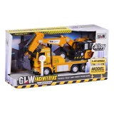 اسباب بازی ماشین فلزی بیل مکانیکی مقیاس 1:40 GLW ENGINEERING VEHICLE_اسباب بازی ماشین