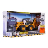 ماشین فلزی (ماکت) بیل بکهو لودر برند GLW