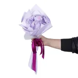 دسته گل عروسک خرگوش جلی کت