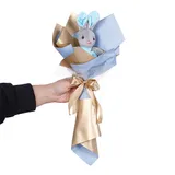 بوکت عروسکی خرگوش مژه دار آبی