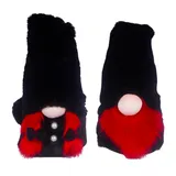عروسک لی لی پوت دختر و پسر ریش قرمز با لباس مشکی
