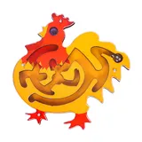 بازی فکری ماز پیچ در پیچ طرح خروس