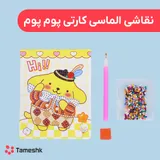 نقاشی الماسی کارتی پوم پوم
