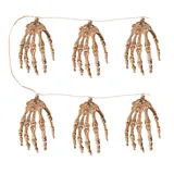 ریسه دست اسکلتی بزرگ 6 تایی خاکی