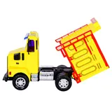 ماشین پلاستیکی کامیون ولوو کوچک زرد