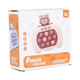 جعبه پاپیت گیم طرح خرس بنفش چراغدار موزیکال Popit Game