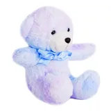 خرس نشسته آبرنگی آبی رنگ