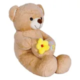 عروسک خرس گل و قلب به دست کرم رنگ