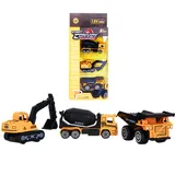 ماشین فلزی مجموعه 3 عددی مدل Midex Construction Cars
