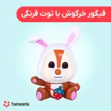 فیگور خرگوش با توت فرنگی
