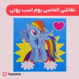 نقاشی الماسی بوم اسب پونی
