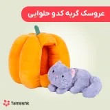 عروسک گربه کدو حلوایی