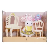 عروسک خرگوش دریمی با میز آرایش و لباس زرد