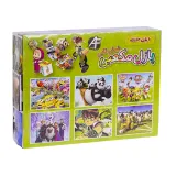 پازل مکعبی 6 وجهی 12 تکه با 6 طرح متفاوت