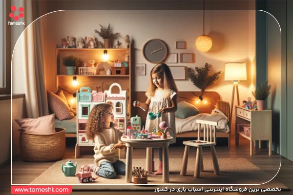 دختر بچه ها در حال بازی دختر بچه ها در حال بازی