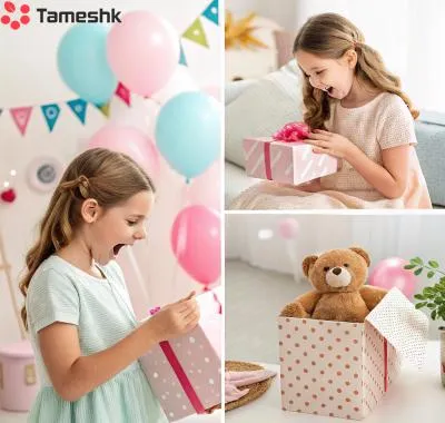 هدیه گرفتن اسباب بازی