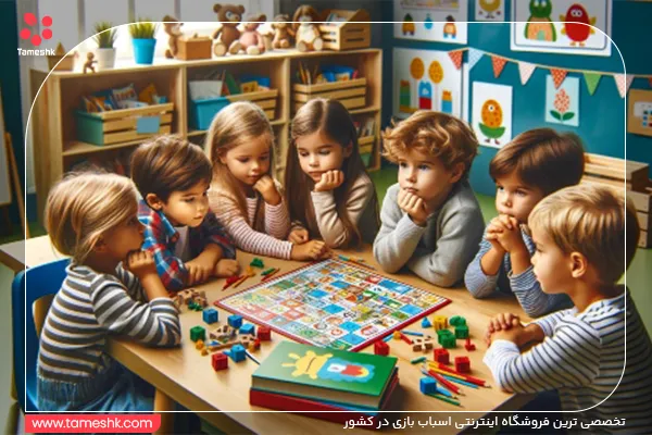 کودکان در حال بازی رومیزی کودکان در حال بازی رومیزی