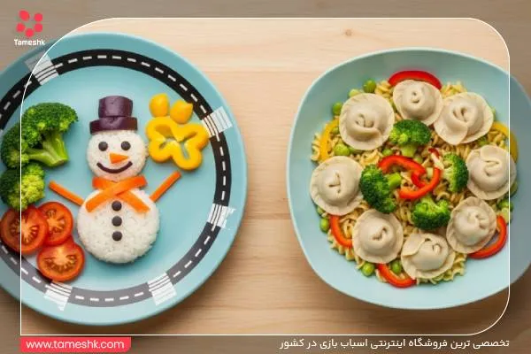 بشقاب غذا هیجان انگیز و رنگی