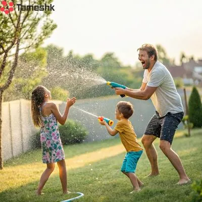 بازی با تفنگ اب پاش