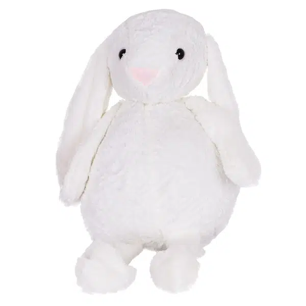 عروسک خرگوش جلی کت پتو دار سفید