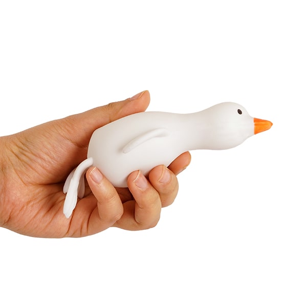 فیجت سفید اردک در دست
