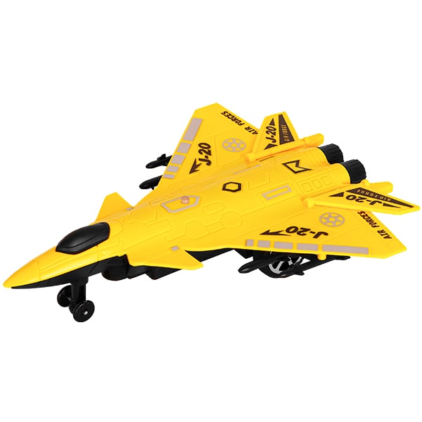 اسباب بازی هواپیما مدل جت جنگی با کنترل فرمونی زرد