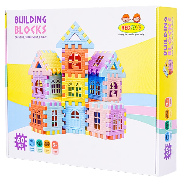 ساختنی بلوک های خانه سازی 60 تکه building blocks